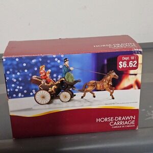 Lemax Christmas Tree Wagon Village Collection Table Accents Horse Drawn Carriage